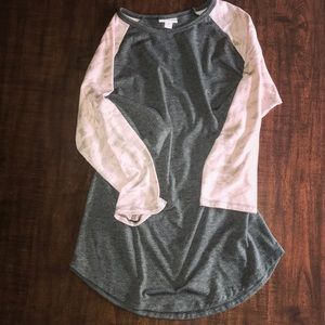 LuLaRoe Randy | Gray/Pink Shimmer